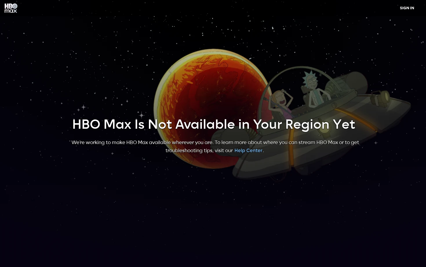 HBO Max 页面快照